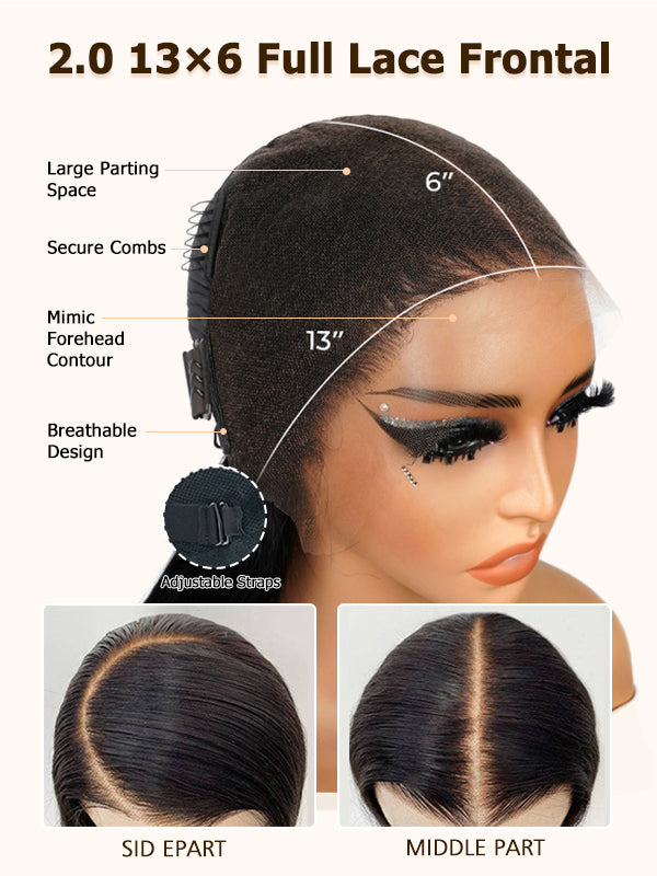 Recommend 16"-34" Loose Deep Wave 7x6/13x6 Full Lace Frontal Wig