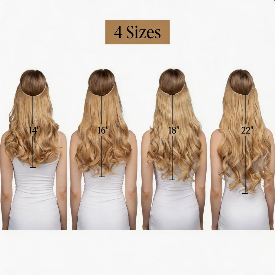 Qelavo® Halo Hair Extensions: Instant Volume & Length Without the Hassle