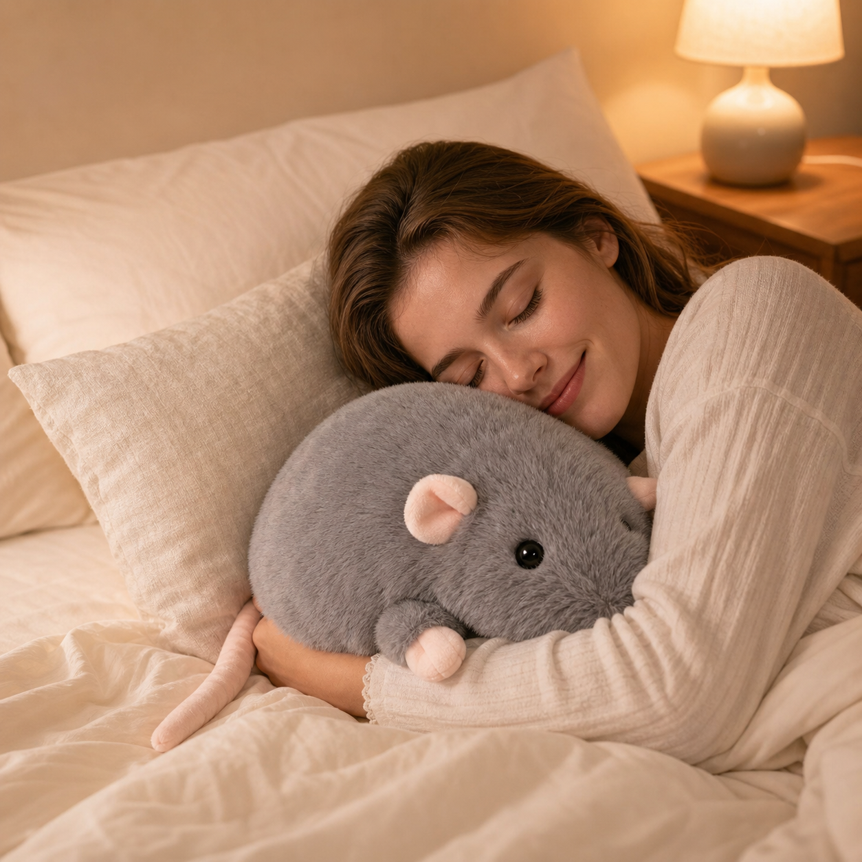 Qelavo®The Chubby Rat Plush Made for Hugs
