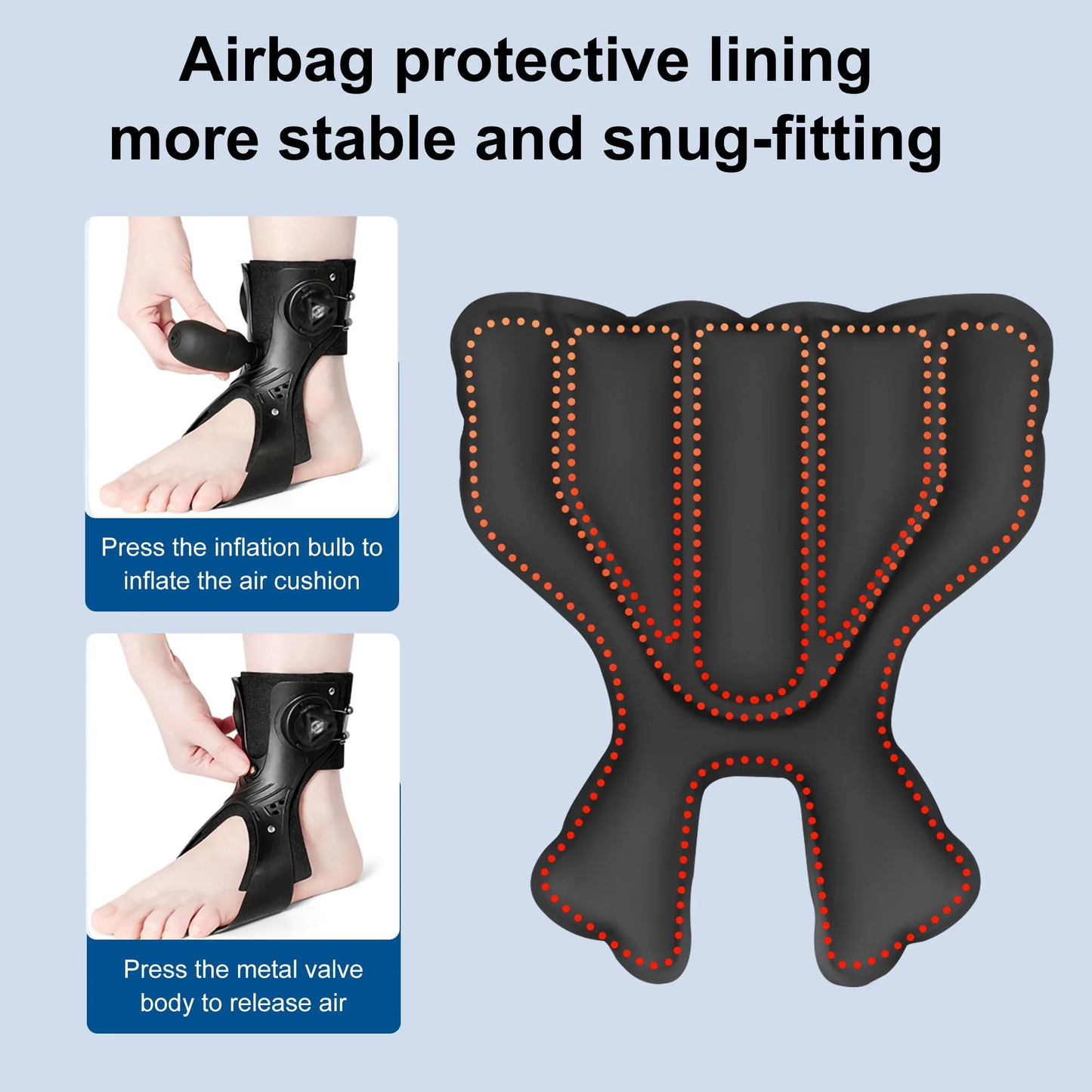 Qelavo®Knob Airbag Foot Support