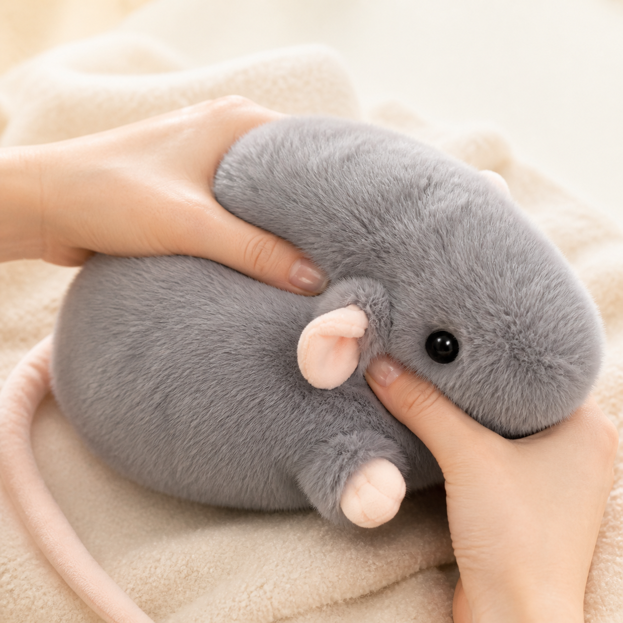 Qelavo®The Chubby Rat Plush Made for Hugs