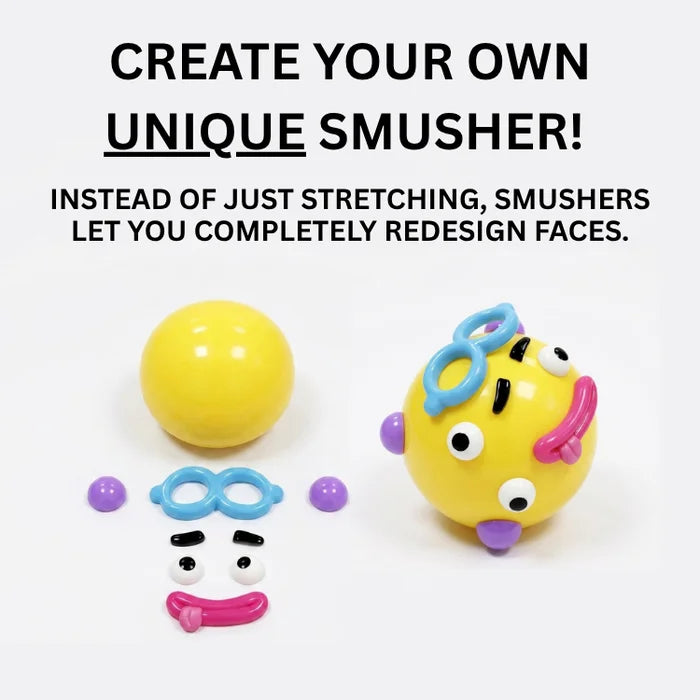 NEW Smushers Squishy - Curiosities Smushers Dog Face Swap Squishy Soft Moldable Cute Slow Rise Relaxing Sensory Fidget Relief Anxiety Stress Fun Desk Accessory for Adults