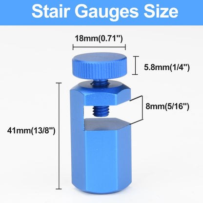 ✨49% OFF - Tall Stair Gauges for Framing Square – Hexagonal Stable Lock with Holder & Hook for Carpentry & Circular Saw