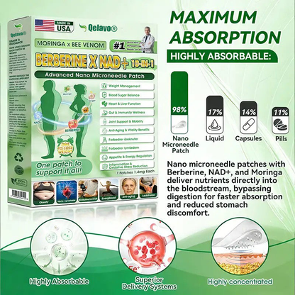 𝐎𝐟𝐟𝐢𝐜𝐢𝐚𝐥 𝐔𝐒 𝐒𝐭𝐨𝐫𝐞 🇺🇸  | 🧑‍⚕️🩺 Qelavo® Moringa · Berberine × NAD+ 𝟏𝟎-𝐢𝐧-𝟏 𝐀𝐝𝐯𝐚𝐧𝐜𝐞𝐝 𝐍𝐚𝐧𝐨 𝐌𝐢𝐜𝐫𝐨𝐧𝐞𝐞𝐝𝐥𝐞 𝐏𝐚𝐭𝐜𝐡 — 𝐎𝐧𝐜𝐞 𝐃𝐚𝐢𝐥𝐲, 𝐕𝐢𝐬𝐢𝐛𝐥𝐞 𝐑𝐞𝐬𝐮𝐥𝐭𝐬 𝐢𝐧 𝟕 𝐃𝐚𝐲𝐬