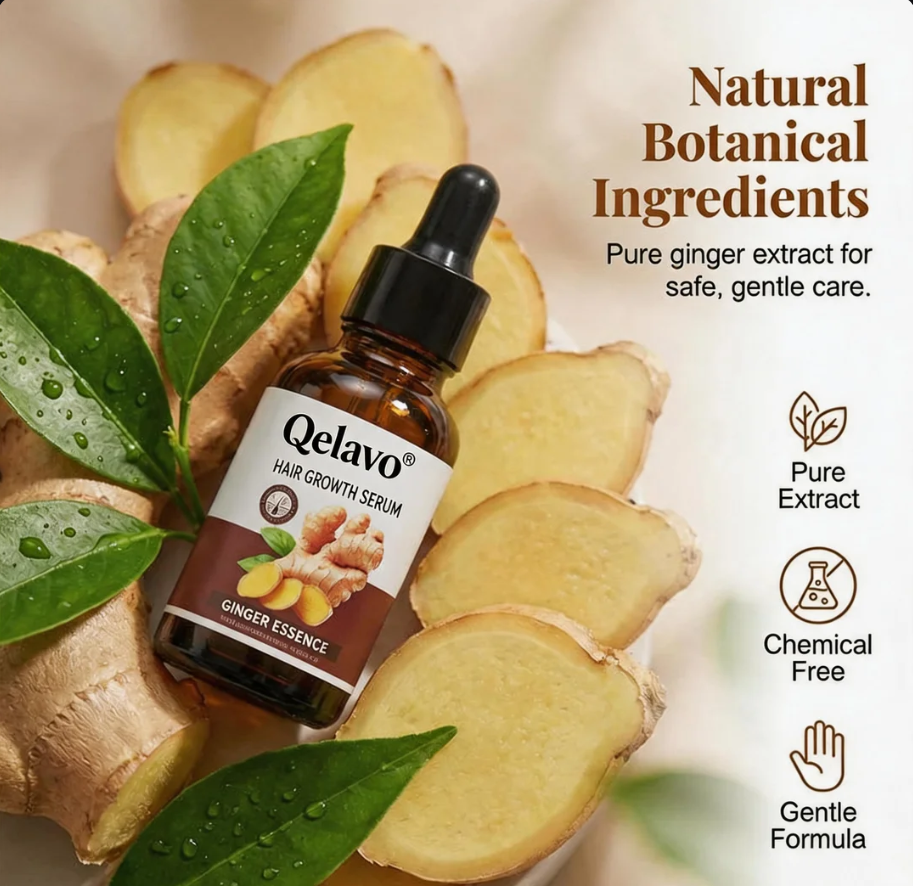 Qelavo®Ginger Anti-Hair Loss Treatment for Hair Growth