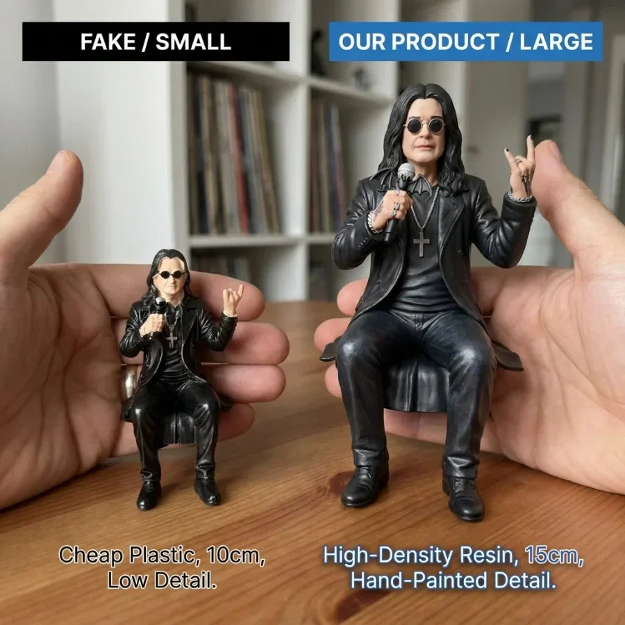 🔥Most Popular in 2026🔥15cm Hand-Painted Rock Legend Dashboard Figurine