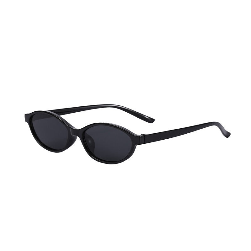 [Summer Vibes] Retro Oval Sunglasses — Women's Stylish Cat-Eye Style, '90s Trend-Inspired. Featuring a lightweight, narrow-frame design, these shades are chic, versatile, and offer UV protection.