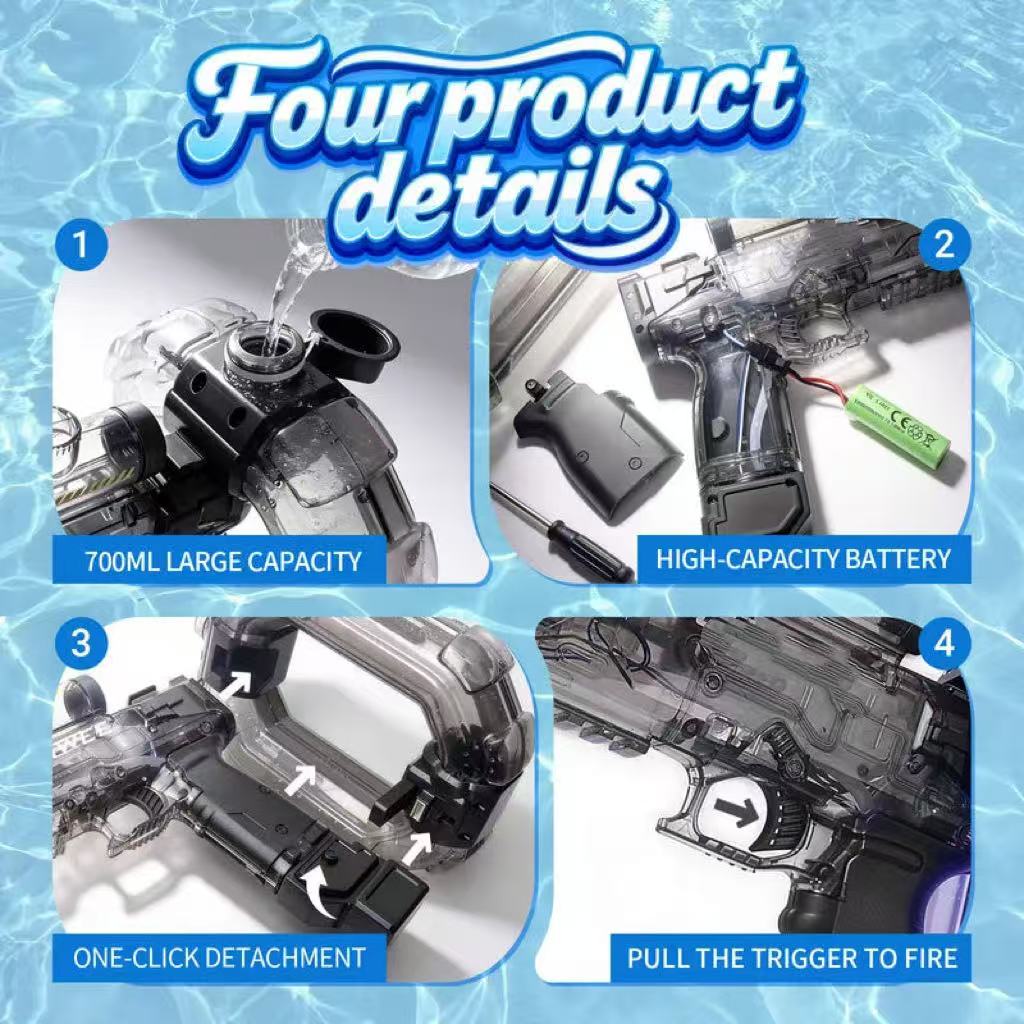 Electric Automatic Water Blaster with Lights & Sound Effects