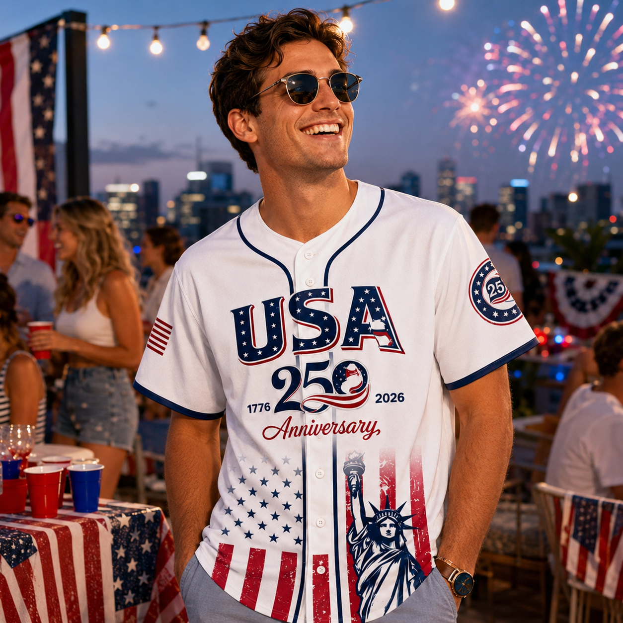 USA 250th Anniversary Baseball Jersey