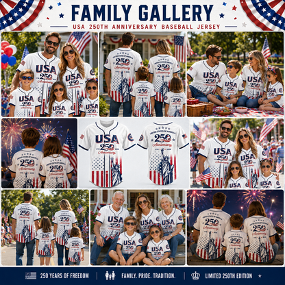 USA 250th Anniversary Baseball Jersey