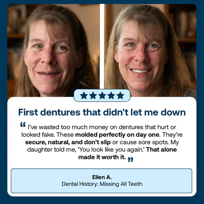 🌎Ends Today: 70% OFF! ⏰Qelavo™ Medical Full Denture with Strong Suctiond🦷Manufactured in FDA-registered facilities