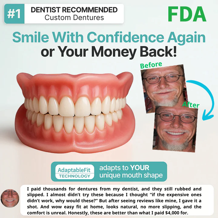 🌎Ends Today: 70% OFF! ⏰Qelavo™ Medical Full Denture with Strong Suctiond🦷Manufactured in FDA-registered facilities