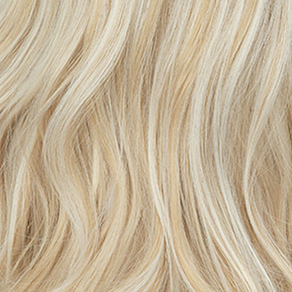 Blonde—High Quality Halo Hair Extensions(Comprising Wavy + Straight)