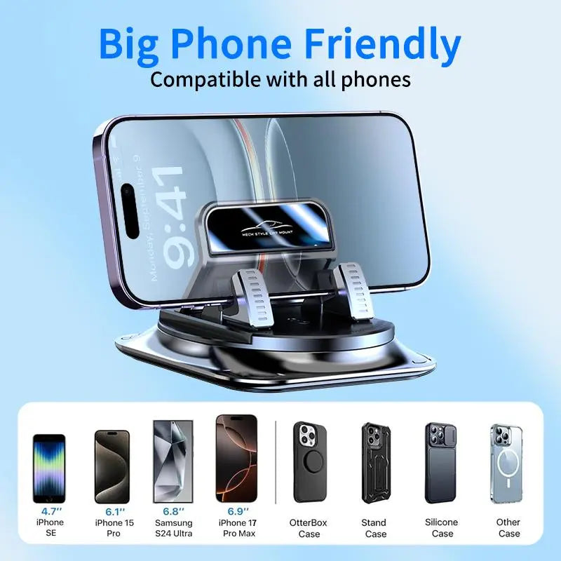 🔥Car phone holder 360 degree rotation, suitable for car navigation in-car dashboard