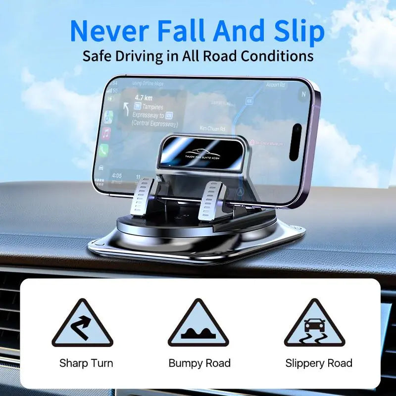 🔥Car phone holder 360 degree rotation, suitable for car navigation in-car dashboard