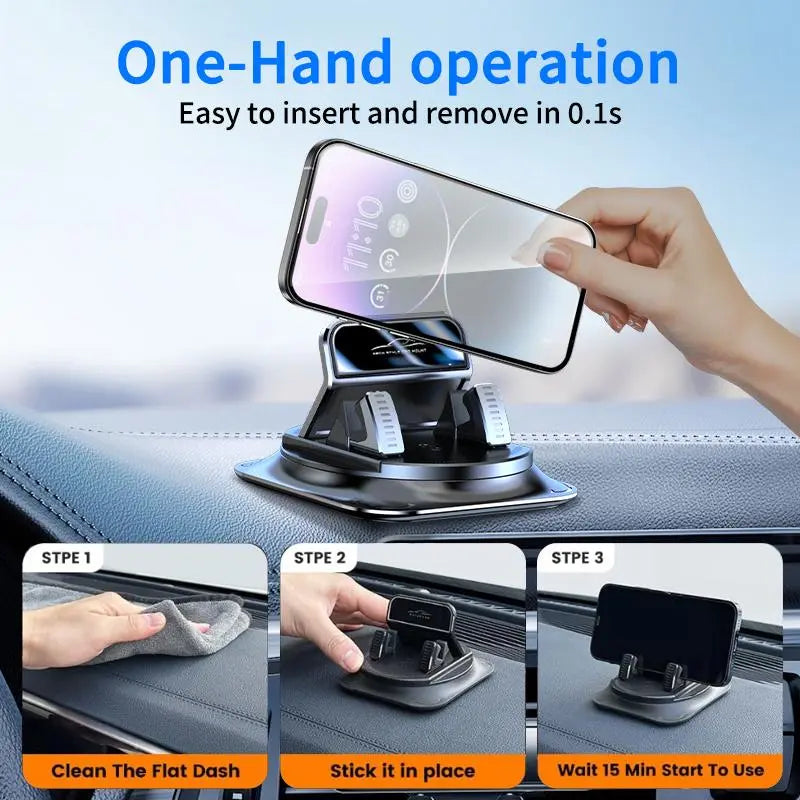 🔥Car phone holder 360 degree rotation, suitable for car navigation in-car dashboard