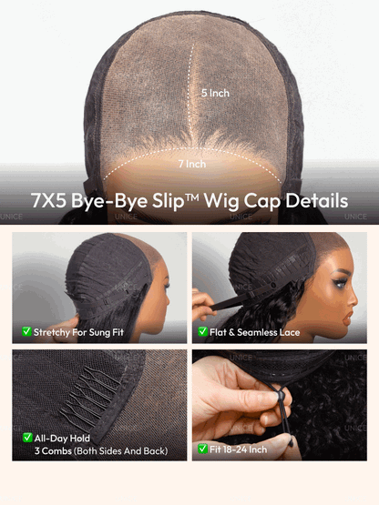Glueless Yaki Straight Short Bob Wig - 7x5 HD Lace