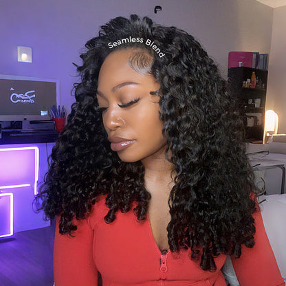 3 In 1 Half Wig | Burmese Curly Glueless Wear Go Half Wig