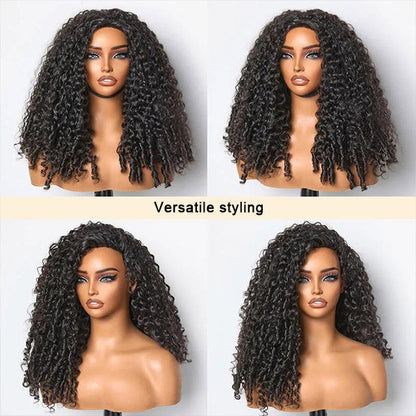 3 In 1 Half Wig | Burmese Curly Glueless Wear Go Half Wig