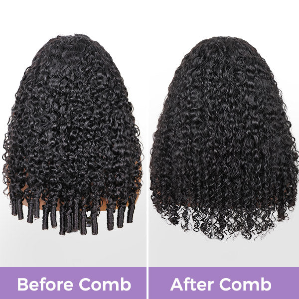 3 In 1 Half Wig | Burmese Curly Glueless Wear Go Half Wig