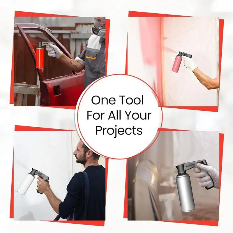 Spray Can Trigger Handle with Full Hand Grip, Convert Spray Cans to Paint Sprayer