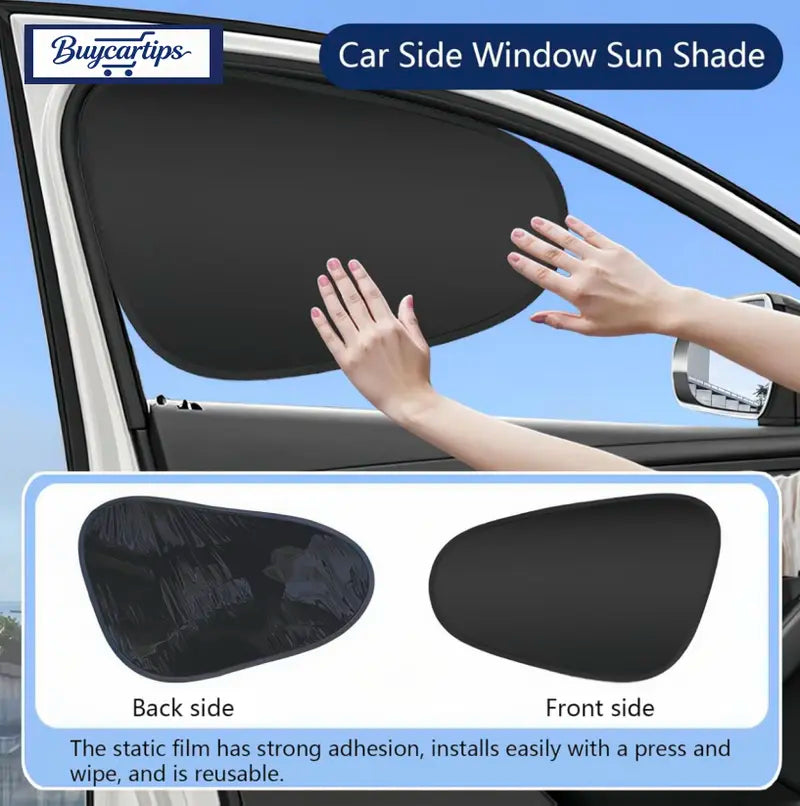 Car Side Window Sunshade, Shading and UV Blocking, Protects car Interior and Privacy for All Models