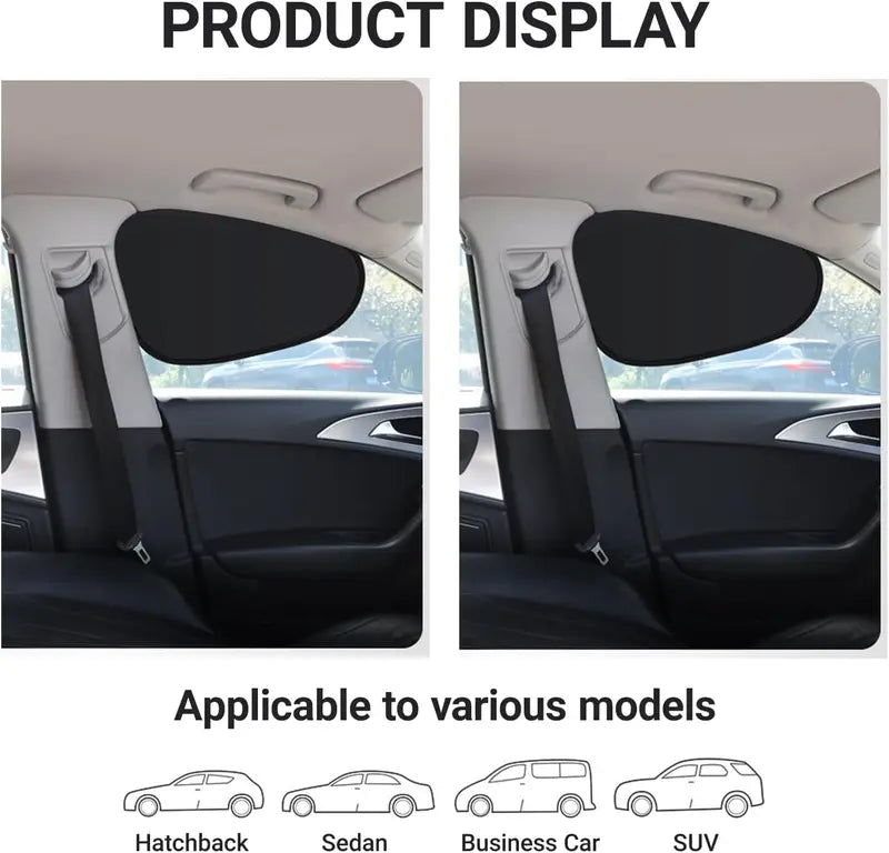 Car Side Window Sunshade, Shading and UV Blocking, Protects car Interior and Privacy for All Models