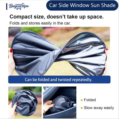 Car Side Window Sunshade, Shading and UV Blocking, Protects car Interior and Privacy for All Models