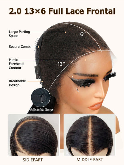 Recommend 16"-34" Loose Deep Wave 7x6/13x6 Full Lace Frontal Wig