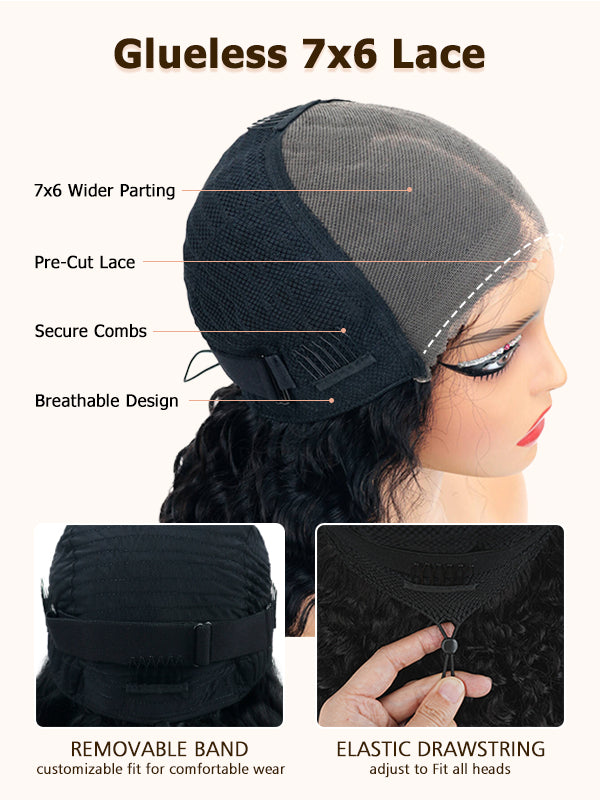 Recommend 16"-34" Loose Deep Wave 7x6/13x6 Full Lace Frontal Wig