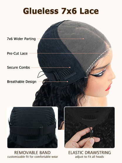 Recommend 16"-34" Loose Deep Wave 7x6/13x6 Full Lace Frontal Wig