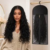French Curl（100% HD Real Scalp Lace）+Wig Storage Dust Bag