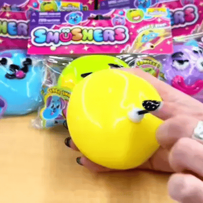 NEW Smushers Squishy - Curiosities Smushers Dog Face Swap Squishy Soft Moldable Cute Slow Rise Relaxing Sensory Fidget Relief Anxiety Stress Fun Desk Accessory for Adults