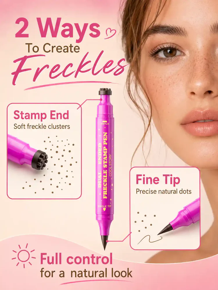 Sunkissed Perfection: Natural-Look Dual-Ended Freckle Pen