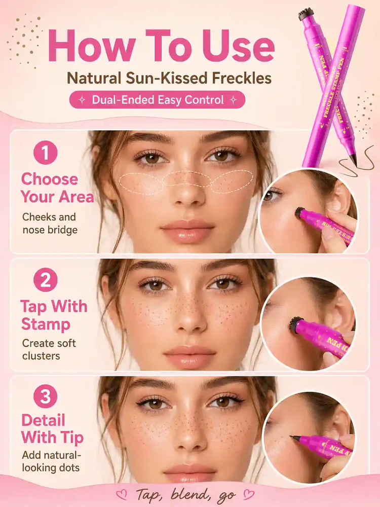 Sunkissed Perfection: Natural-Look Dual-Ended Freckle Pen