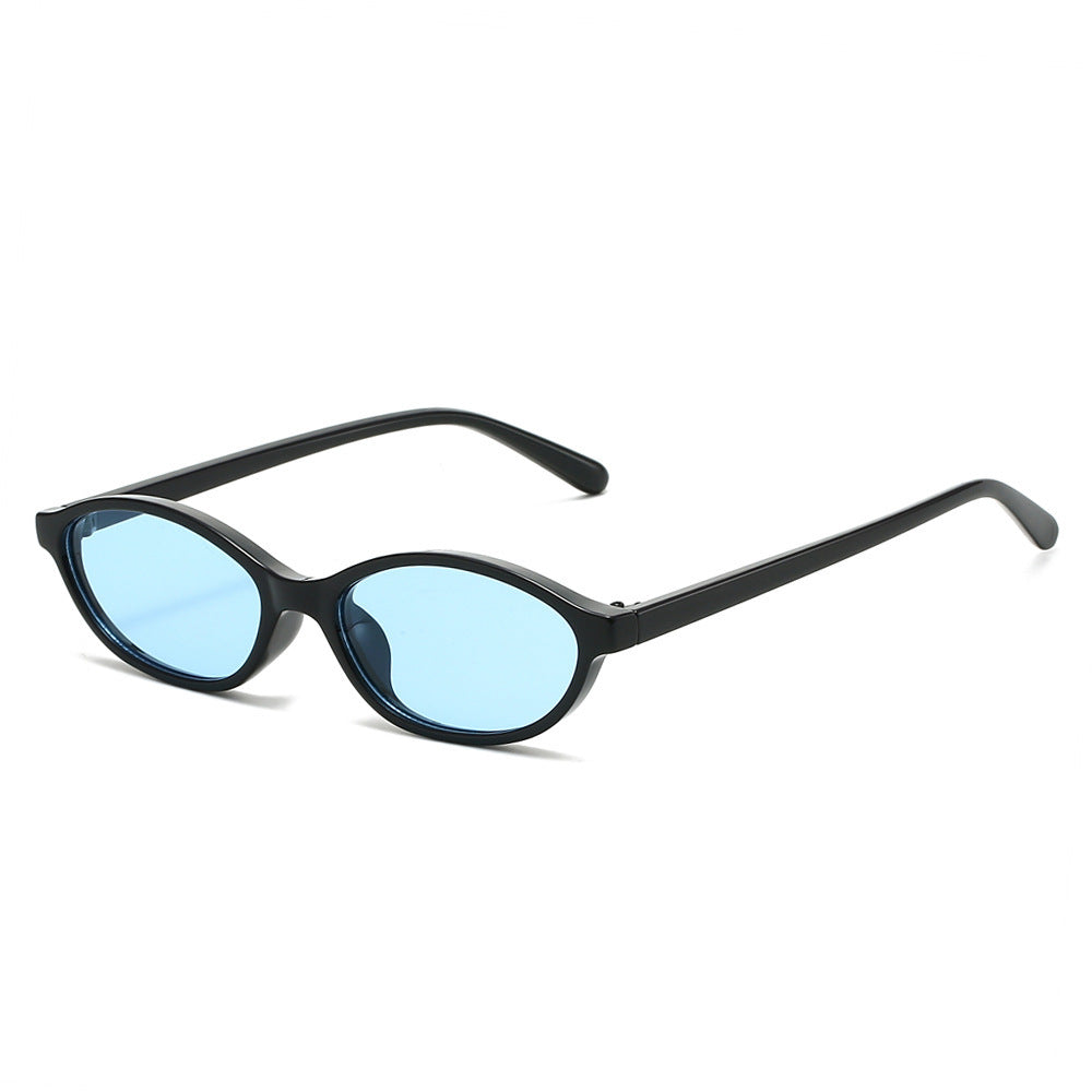 [Summer Vibes] Retro Oval Sunglasses — Women's Stylish Cat-Eye Style, '90s Trend-Inspired. Featuring a lightweight, narrow-frame design, these shades are chic, versatile, and offer UV protection.