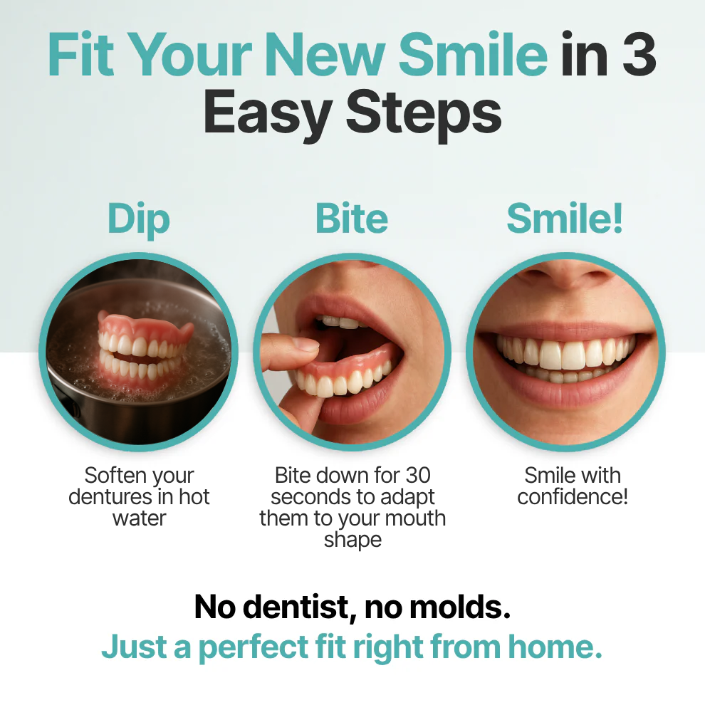 🌎Ends Today: 70% OFF! ⏰Qelavo™ Medical Full Denture with Strong Suctiond🦷Manufactured in FDA-registered facilities