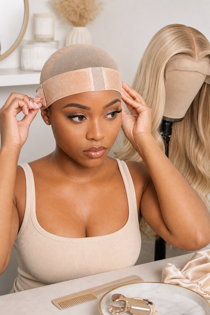 Qelavo® Velvet Lace Wig Grip Band - Glueless Non-Slip Wig Secure Hold