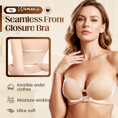 Qelavo™Seamless Front Closure Bra With Adjustable Straps
