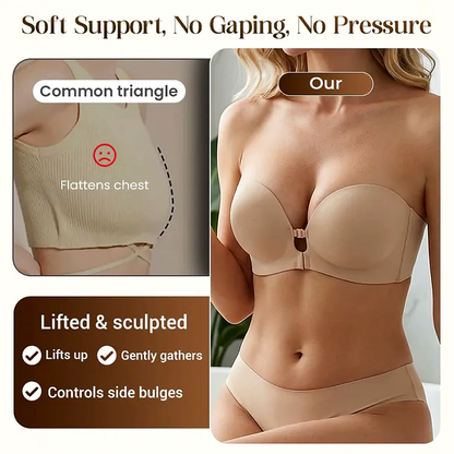 Qelavo™Seamless Front Closure Bra With Adjustable Straps