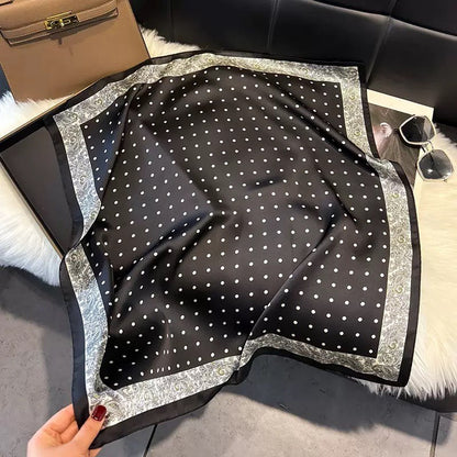 Qelavo® Faux Silk Satin Square Scarf - 70 x 70 cm