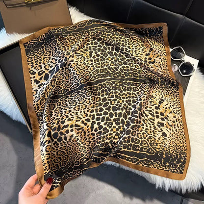 Qelavo® Faux Silk Satin Square Scarf - 70 x 70 cm