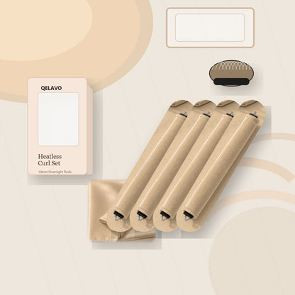 Qelavo® Velvet Heatless Curling Rod Set