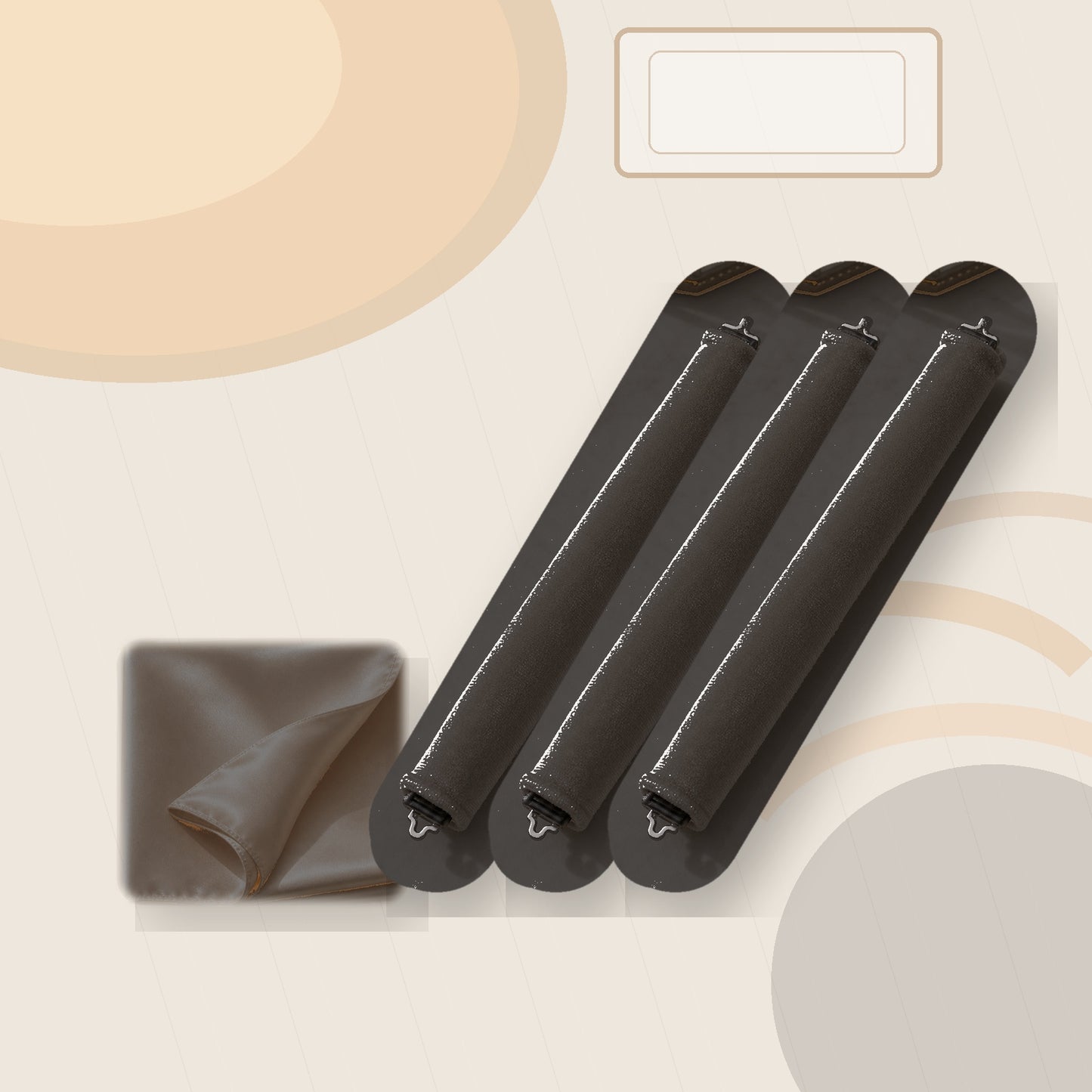 Qelavo® Velvet Heatless Curling Rod Set