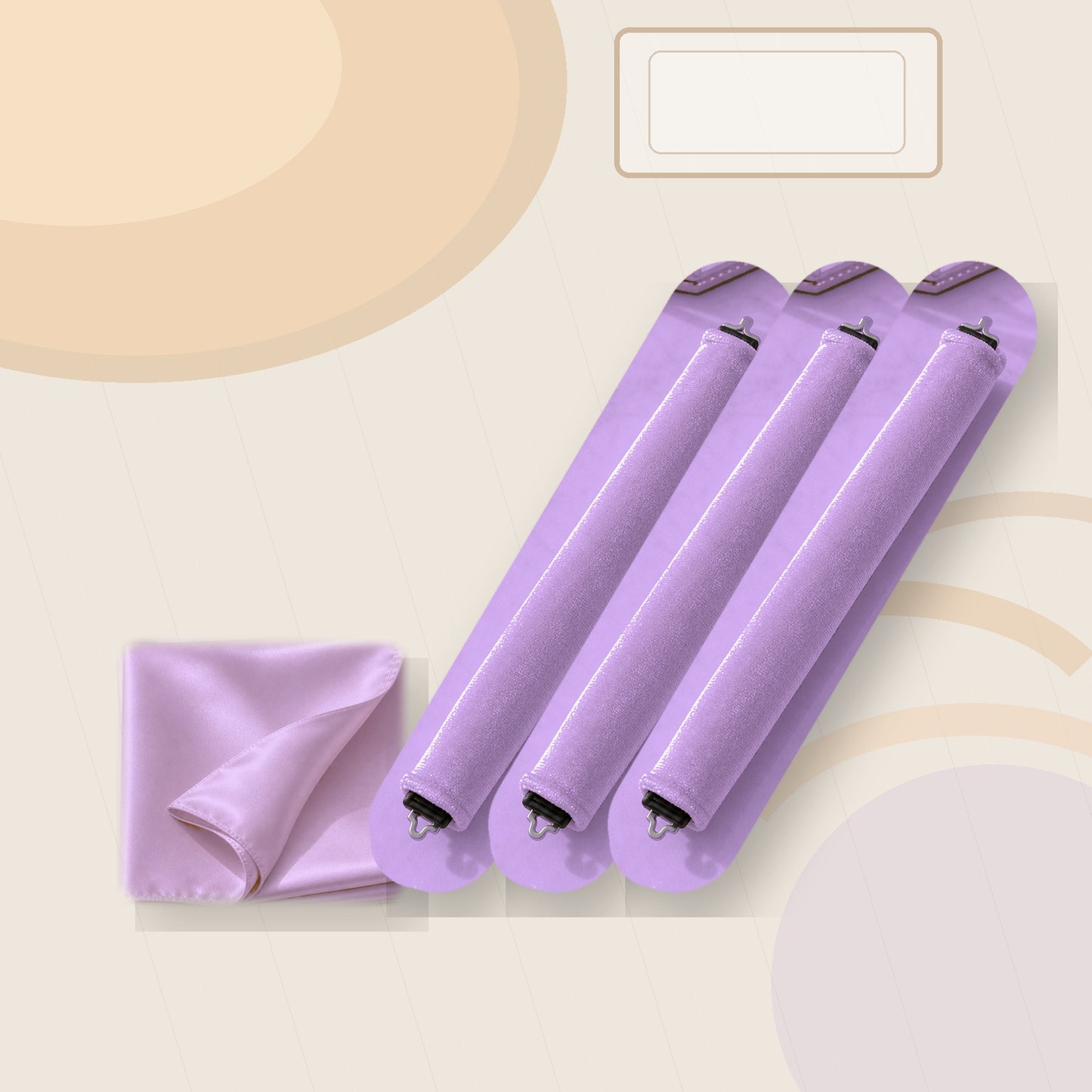 Qelavo® Velvet Heatless Curling Rod Set