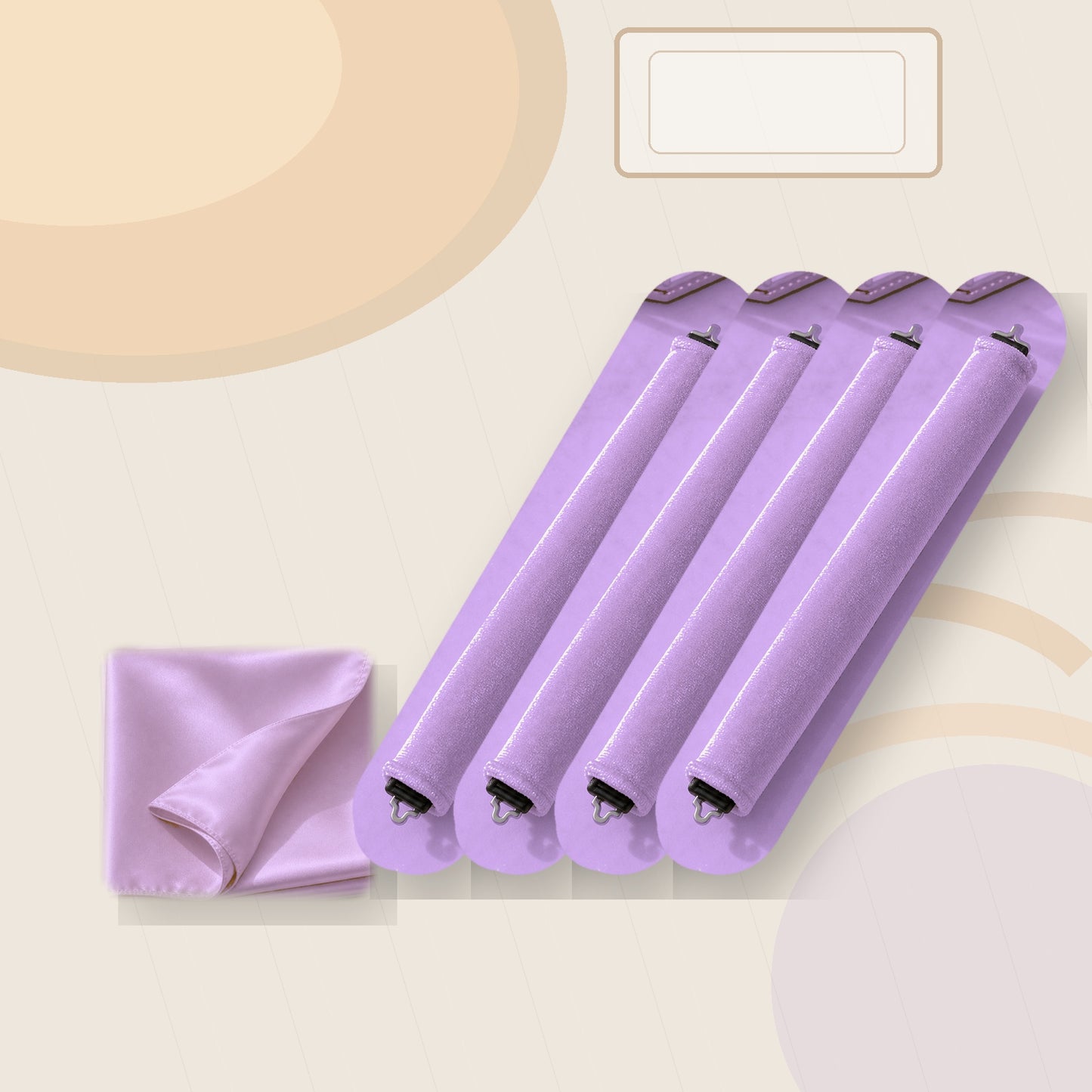 Qelavo® Velvet Heatless Curling Rod Set