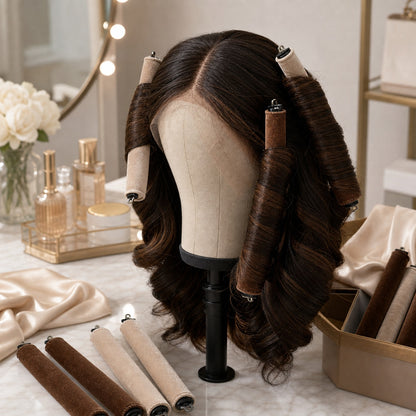 Qelavo® Velvet Heatless Curling Rod Set