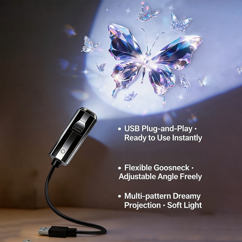 Plug-and-Play HD Galaxy & Ocean Projector Night Light🥳50,000+ Happy Users